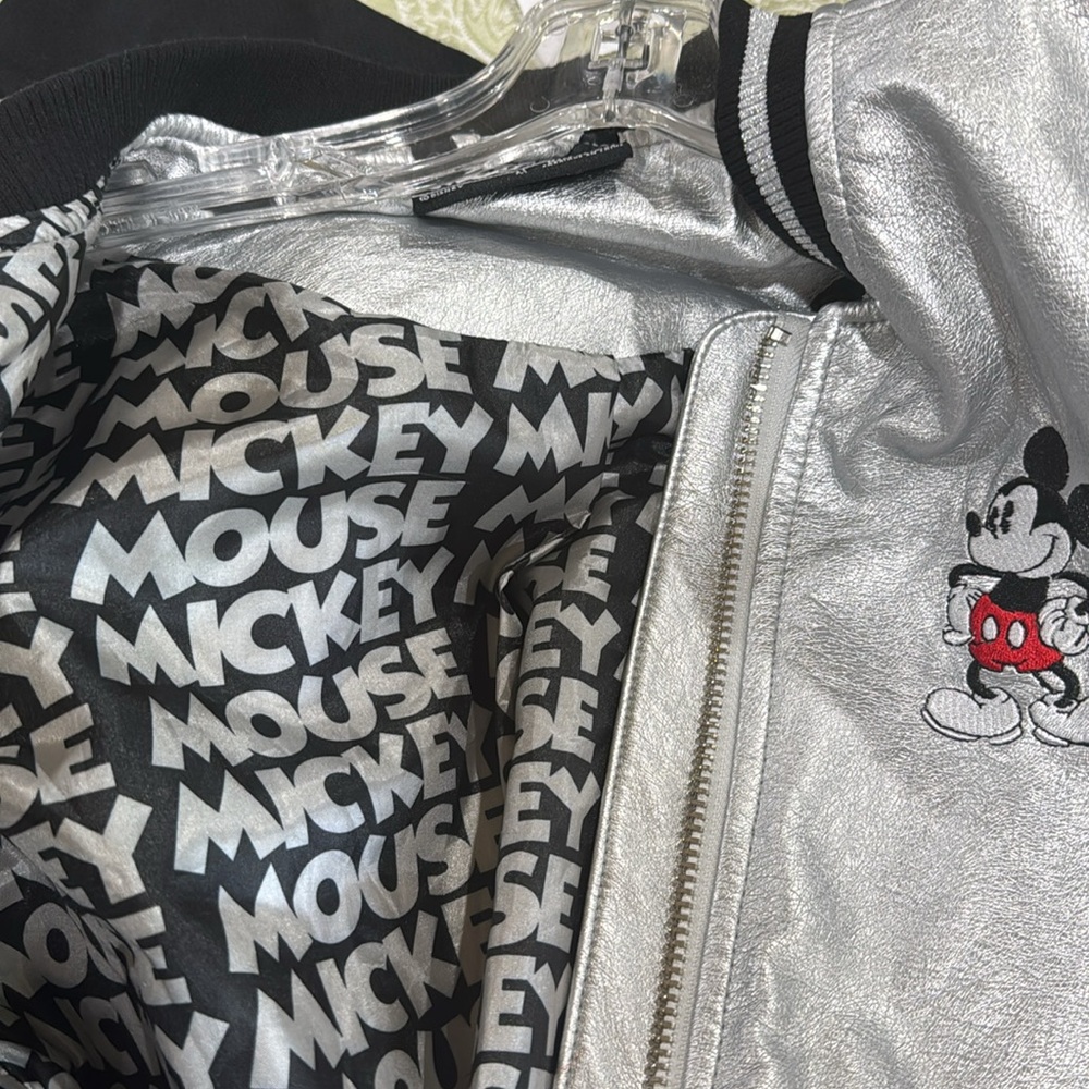 Mickey Mouse Silver Varsity Jacket - image 5